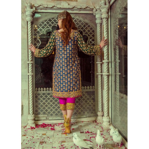 Jonquil Morpho Outfit for Mehndi Mayun