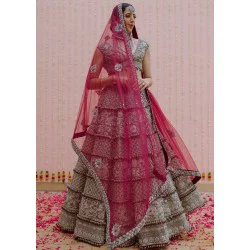 Ash Gray Marsh Lehenga
