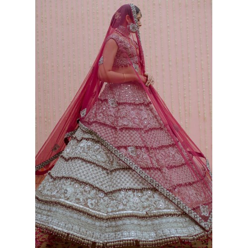 Ash Gray Marsh Lehenga
