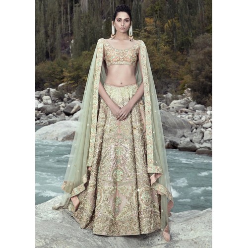 Rose Gold Marsh Lehenga