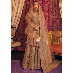 Light Apricot Marsh Lehenga