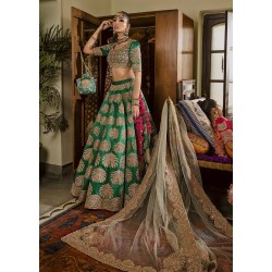 Shamrock Green Marsh Lehenga