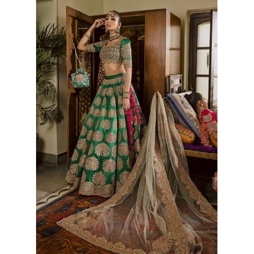 Shamrock Green Marsh Lehenga