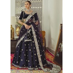 Midnight Blue Marsh Lehenga