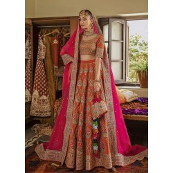 Flame Marsh Lehenga