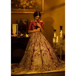 Cornell Red Marsh Lehenga