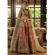 Orange Red Marsh Lehenga
