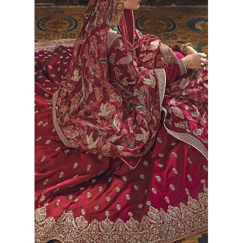 Burgundy Red Marsh Lehenga