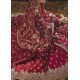 Burgundy Red Marsh Lehenga