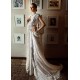 Splashed White Lily Lehenga