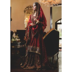 Vermillion Lily Gharara