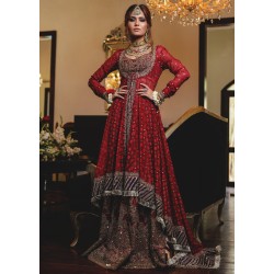 Vermillion Lily Gharara