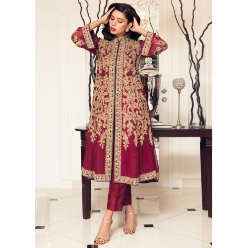 Deep Cardinal Lily Party Wear