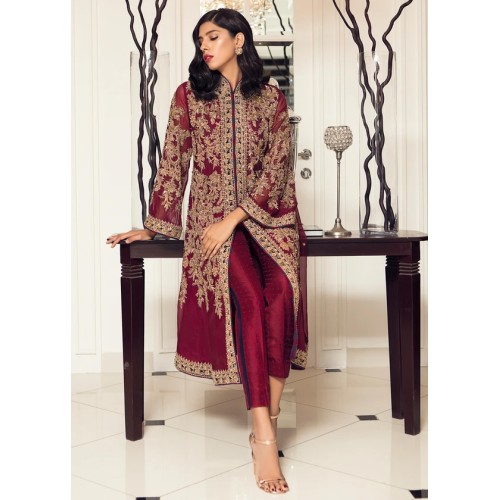 Deep Cardinal Lily Party Wear