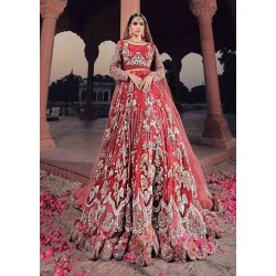 Rusty Red Julia Lehenga