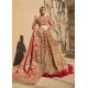 Fire Engine Red Julia Lehenga