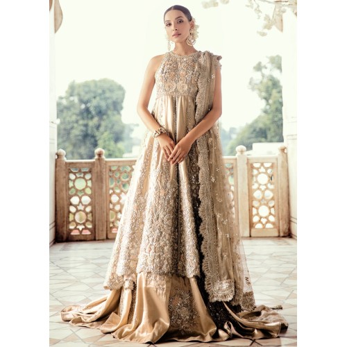 Golden Crocus Anarkali