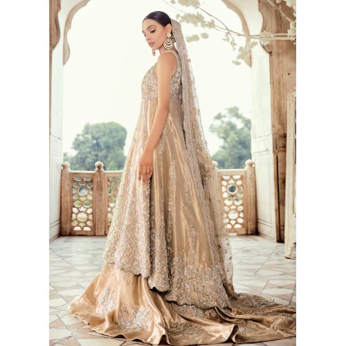 Golden Crocus Anarkali