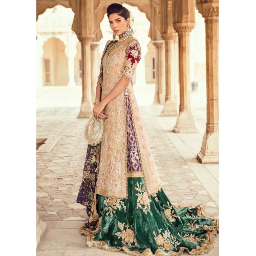 Antique Gold Crocus Lehenga