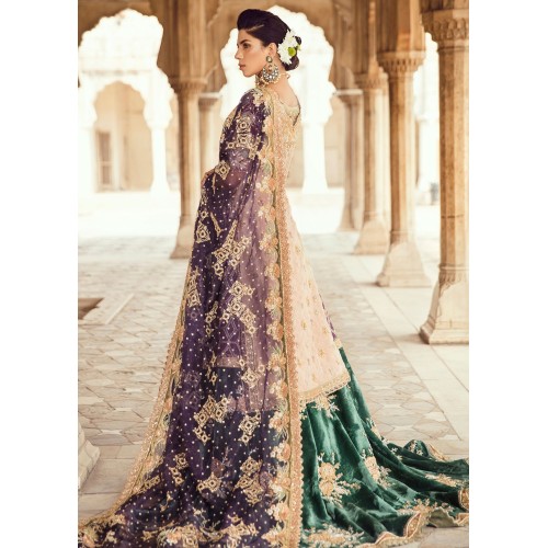 Antique Gold Crocus Lehenga