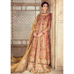 American Beauty Crocus Lehenga