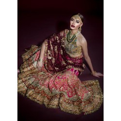 Golden Raspberry Crocus Gharara