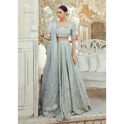 Sea Foam Crocus Lehenga