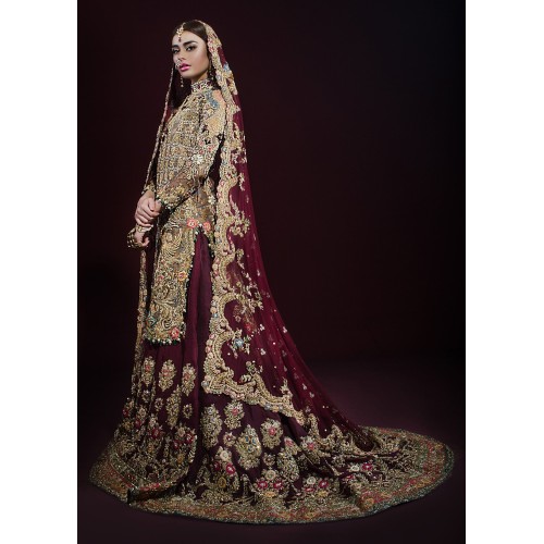 Chocolate Cosmos Crocus Lehenga Chocolate Cosmos Crocus Lehenga