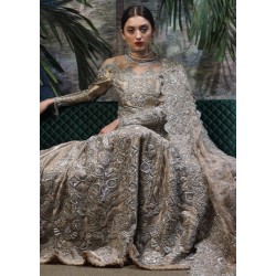 Silver Crocus Bridal Lehenga