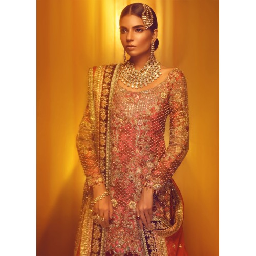 Turkey Red Crocus Lehenga Turkey Red Crocus Lehenga
