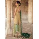 Soft Yellow Crocus Peplum With Dhaka Pajama
