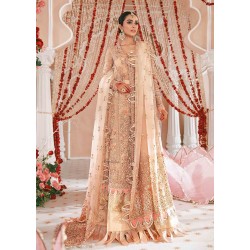 Light Apricot Zinnia Lehenga