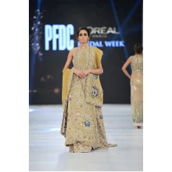 Satin Sheen Gold Scilla Gown