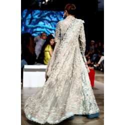 Old Lace Green Sheen Scilla Gown