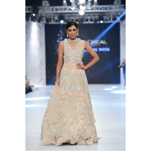 Peach Puff Scilla Anarkali