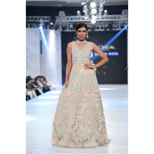 Peach Puff Scilla Anarkali