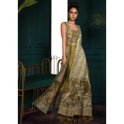 Spanish Bistre Scilla Layered Gown