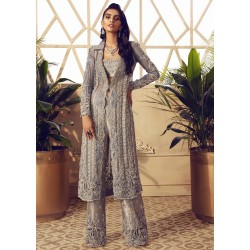 Light Steel Blue Scilla Party Wear