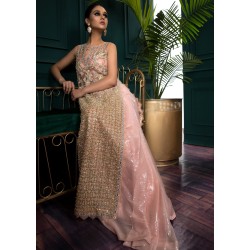 Cherry Blossom Pink Scilla Lehenga