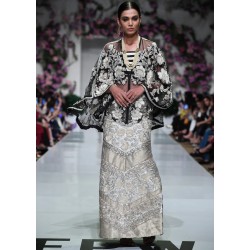 Black and White Scilla Kaftan