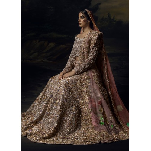 Bubble Gum Adonis Lehenga