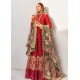 Fired Red Adonis Lehenga