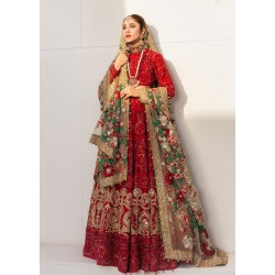 Fired Red Adonis Lehenga