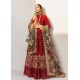 Fired Red Adonis Lehenga