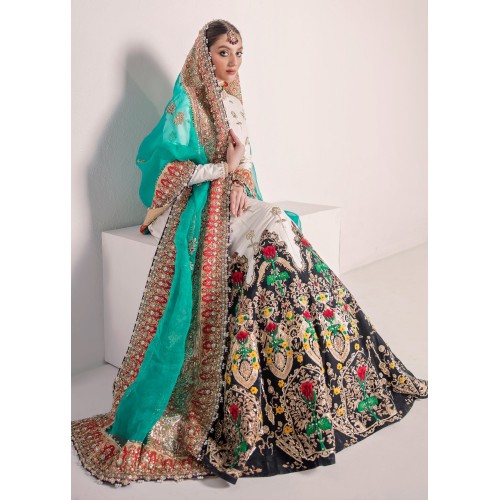 White Adonis Lehenga