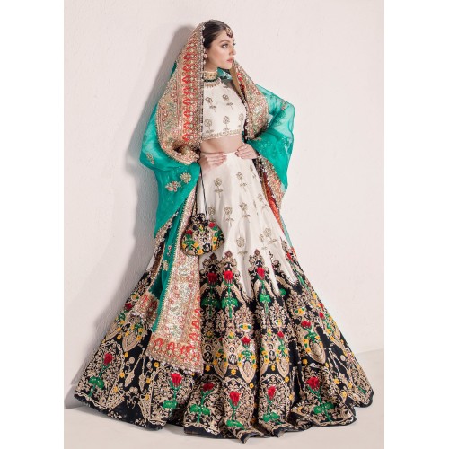 White Adonis Lehenga