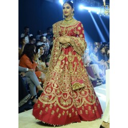 Red Brown Adonis Lehenga Red Brown Adonis Lehenga