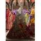 Fire Engine Red Adonis Lehenga
