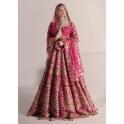 Cerise Adonis Lehenga