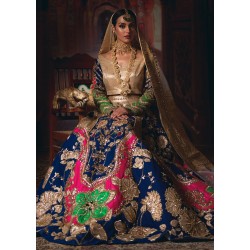 Penn Blue Adonis Lehenga